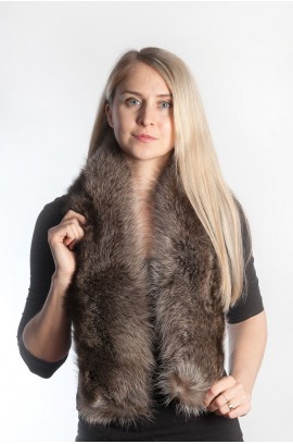 Raccoon fur scarf
